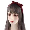 Velvet Bow Headwear Hair Accessories Bow Hair Hoop Bow Hair Band Korean Headbands Head Hoop