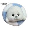 Seal Plushie Gift Cute Baby Plush Keychain, Soft Fluffy White Mini Bag Kawaii Keychain Charm, Stuffed Ocean Animal Key Ring Accessory for Backpack