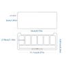 6-Grids Refillable Blusher Makeup Palette Cosmetics Case Holder DIY Eyeshadow Dish Organizer Facelift Plate for Beauty Tools