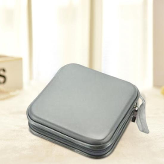 Портативный футляр для компакт-дисков, 40 дисков, защитные рукава, большая вместительная молния, устойчивый к царапинам, пылезащитный DVD-кошелек, сумка-органайзер