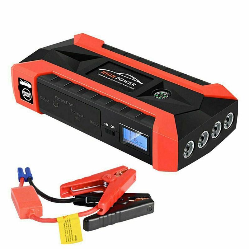 4-in-1 89800mAh 12V Power Assisted Starting Vehicle Emergency Starter Charger Booster Battery Pack