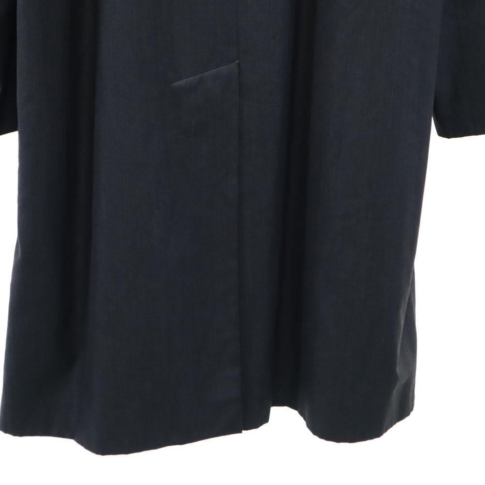 Lanvin 90s Old Stainless Collar Coat R44-43 Charcoal Gray Men's Used