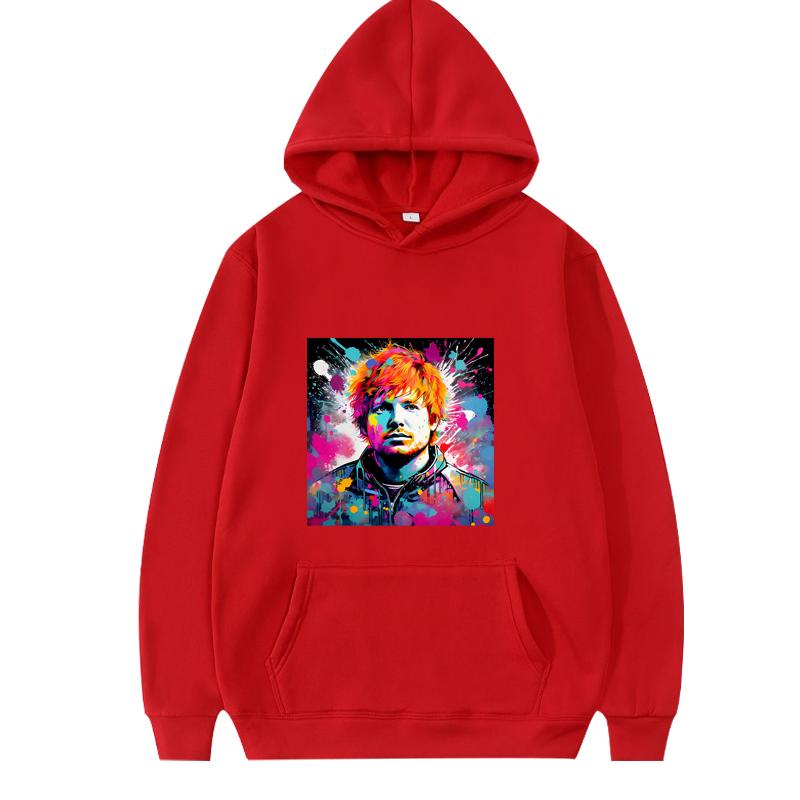 Худи с графическим принтом в стиле Sheeran Classic Мода Мужчины Женщины Винтажный Крутой Свитшот с Длинным Рукавом С Принтом Оверсайз Худи Унисекс