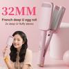 32MM V Shape Curling Iron Ceramic Big French Waves Hair Crimper Styling