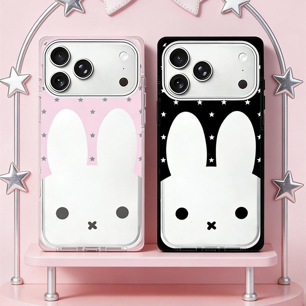 Кристальный чехол с кроликом Миффи для iPhone 15/16/17 ProMax, противоударный