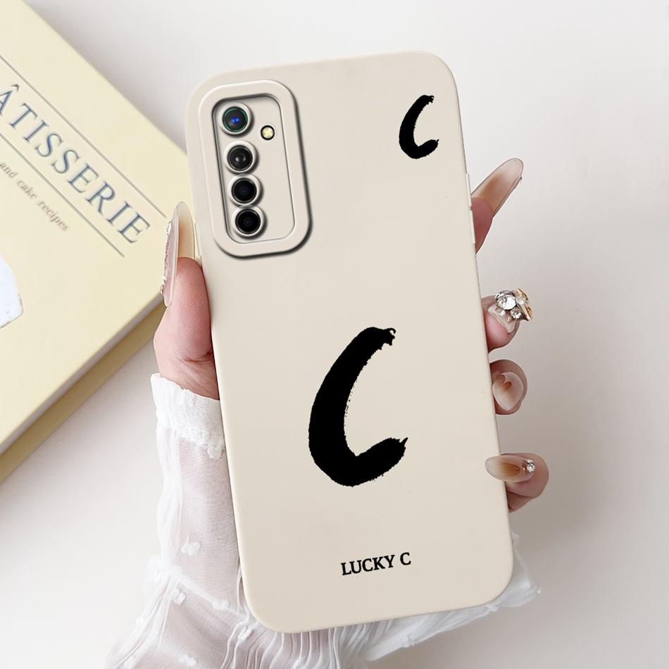 Чехол для телефона Realme X2 XT со счастливой начальной буквой Для Realme XT X2 Мягкий силиконовый противоударный чехол