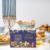 5Set Hanukkah Greeting Cards with Envelopes Assorted Religious Holiday Boxed Cards with Foil and Glitter