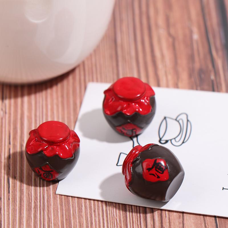 3pcs/set 1/12 Dollhouse Miniatures Bottles Miniature Wine Bottles Kitchen Food