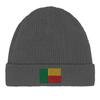 Bonnet - Drapeau Bénin - Gris - 100% Coton - Taille Fixe - Design Épuré