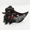 Half Face Mask Halloween Cosplay Mask Masquerade Mask Party Mask Japanese Mask Devil Samurais Mask for Carnivals