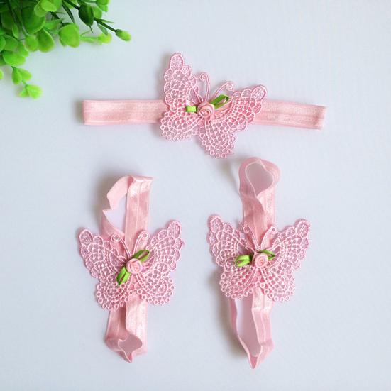 3 шт./компл. головной убор с цветком для ног, разноцветные украшения, милый орнамент, повязка на голову, головной убор для фотографии новорожденных