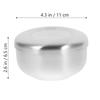 Practical Stainless Steel Men Shaving Bowl With Lid Soap Cup Smooth Shaving Mug Men Shave Lid Cream Foam Brush Lather Bowls
