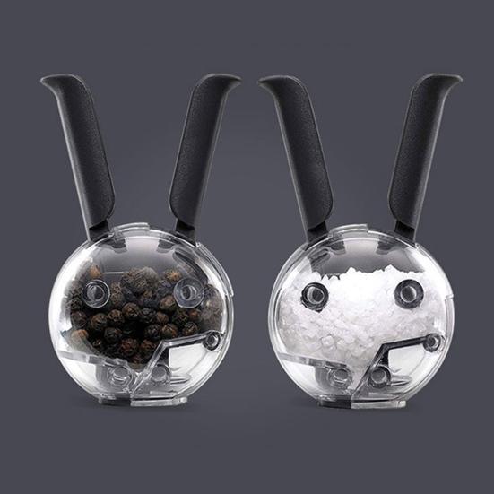 Мельница для перца, соляная мельница, регулируемая степень грубости, шейкер для специй, форма кроличьих ушей