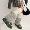 Foot Cover Winter Leg Warmers Y2K Plush Leg Coverings Soft Long Stockings  Accessories