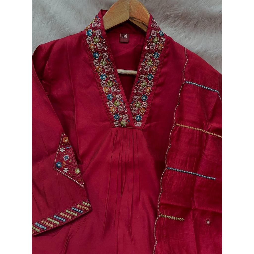 Bollywood Pakistani Salwar Kameez Indian Women's Ethnic Kurta Pant Dupatta Set