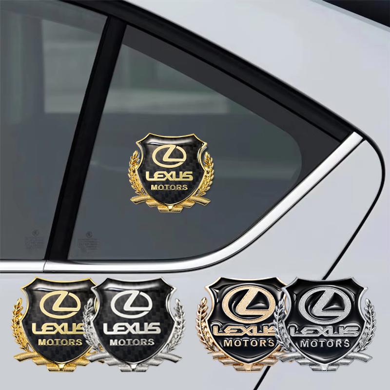 2PCS 3D Metal Emblem Sticker Car Badge Decal for Lexus F SPORT NX RX ES UX GS GX IS LS LX CT LC LBX 350h 450h etc