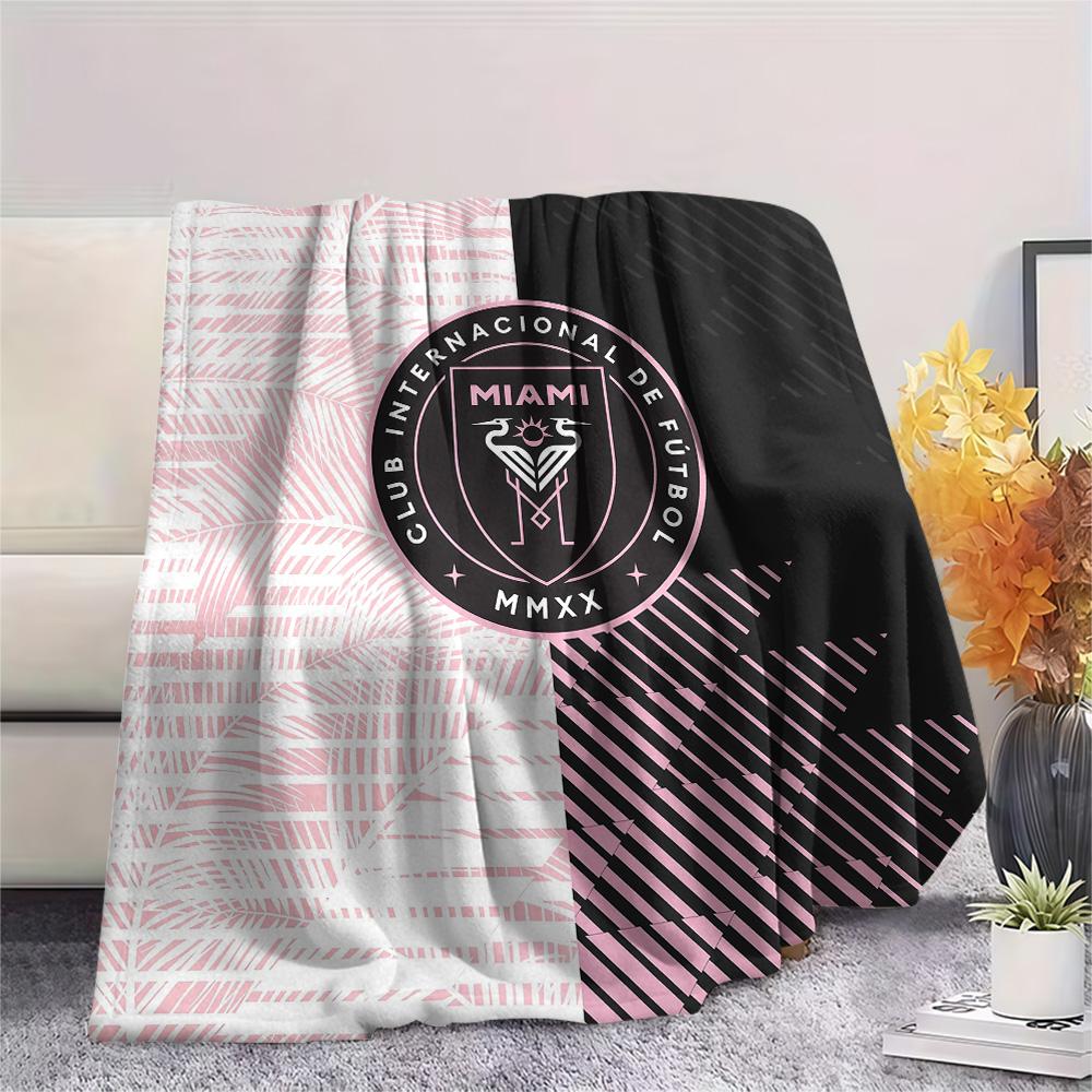 Inter Miami CF Flannel Blanket, High quality Comfortable for All Seasons, Home Decor, Warmth and Comfort