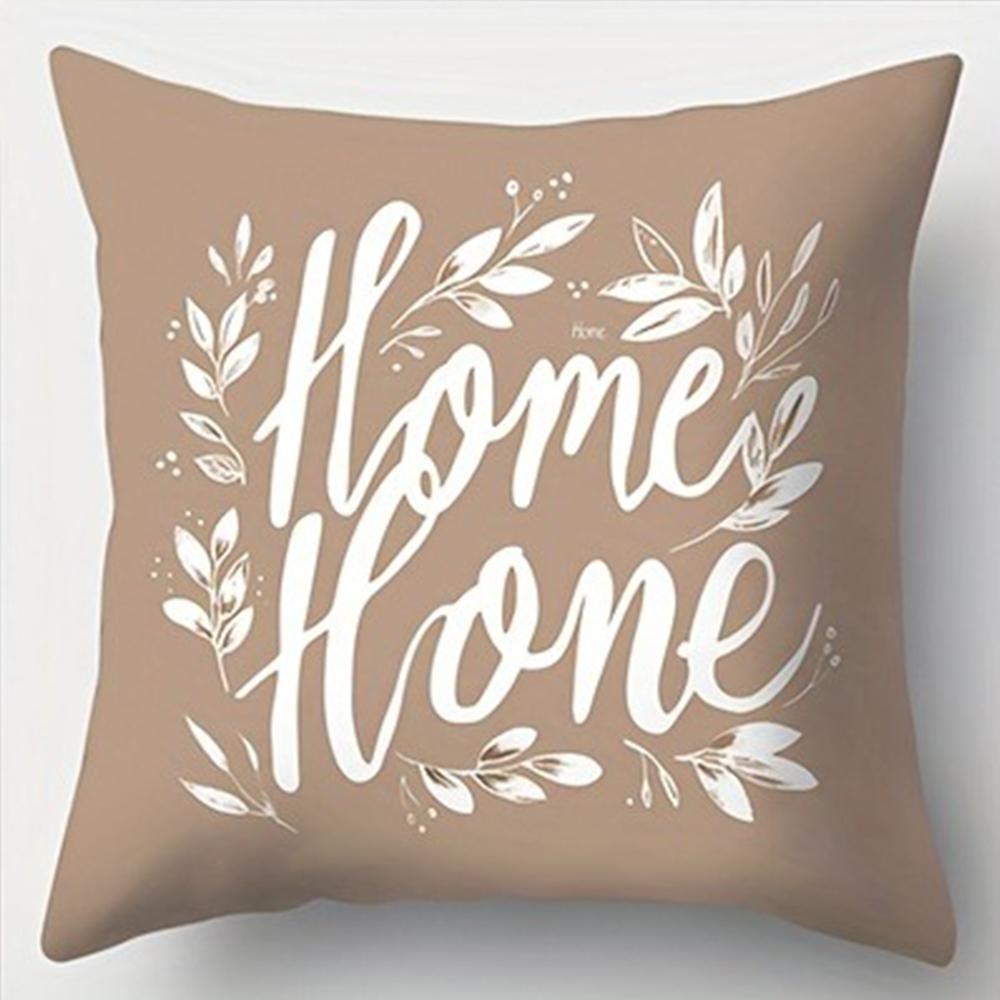 Rustic Charm Throw Pillow Cover: Cotton Flowers, Vintage Truck and Home Blessing Words, Sofa Cushion Cover, Bedroom Room Decor