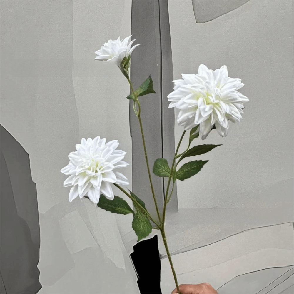 72cm Silk Flower 3 Heads Hydrangea Flower Lifelike Faux Flower  Photography Prop