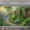 2D Внешний фон для портретной фотосъемки в частном саду