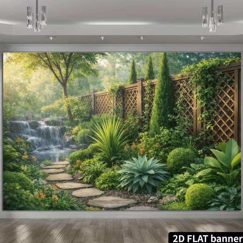 2D Внешний фон для портретной фотосъемки в частном саду
