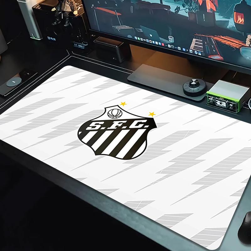 Подушка с принтом Santos FC Нескользящий Коврик для ноутбука, планшета, большой коврик для мыши XXL Коврик для мини-ПК Игровой коврик С заблокированным краем