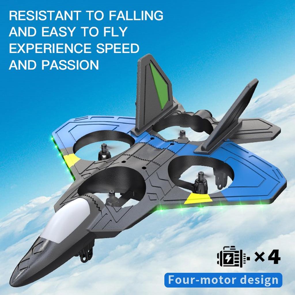 Kid Remote Control Aircraft Toy Glider 4 Channel Remote Control Aircraft Fall Resistance Ensuring Safe Flying Adventures