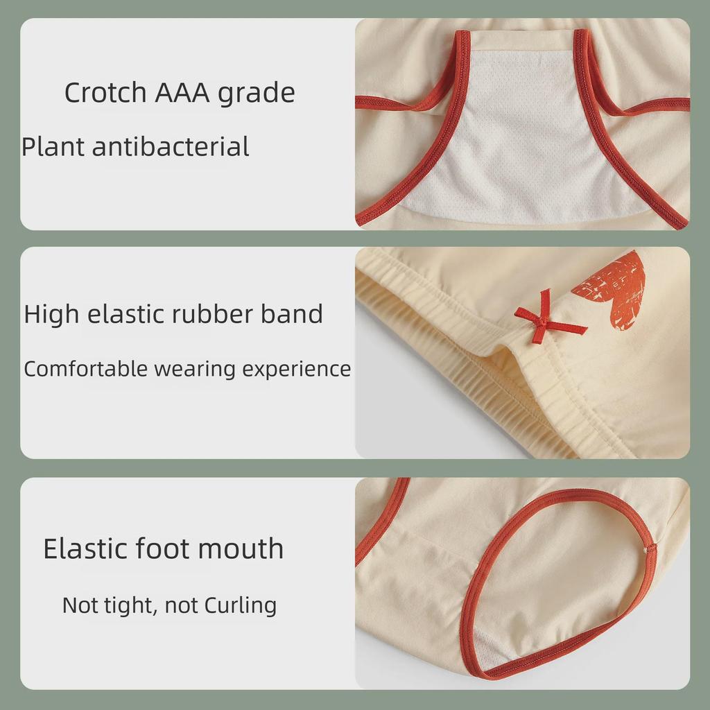 Детские антибактериальные шорты из хлопка с рисунком для девочек - Дизайн без ягодиц