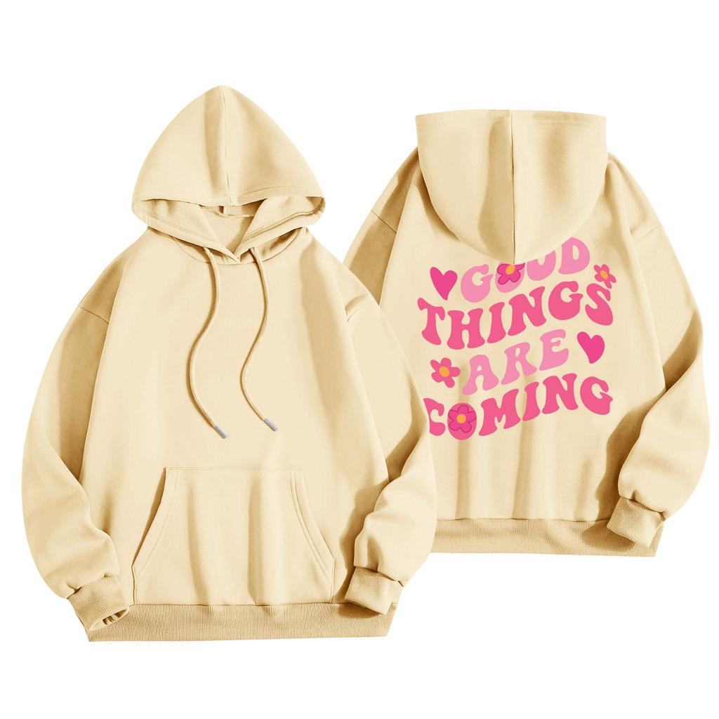 Женская модная повседневная универсальная повседневная толстовка с капюшоном, повседневная толстовка с длинными рукавами и нашивками сверху