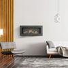 Wall Mounted Bioethanol Fireplace DELTA SLIM Black TÜV 
