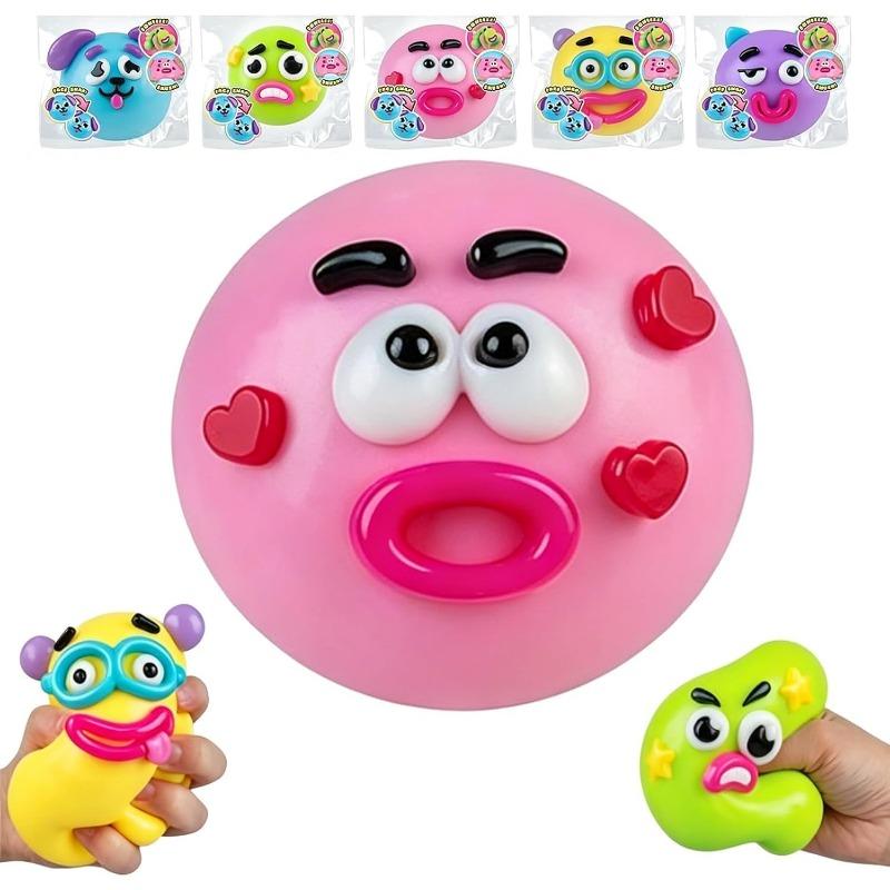НОВЫЕ Smushers Squishy, Сменные Лица, Сенсорные Мячики-Антистресс с Медленным Восстановлением, для Взрослых Детей