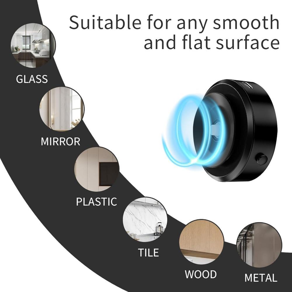 Magnetic Car Mobile Phone Holder Vacuum Suction Phone Holder Strong Grip 360° Rotation Hands-Free Mount Compatible with All Phones