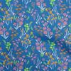 Cotton Flex Blue Fabric Floral Sewing Fabric By The Yard Printed Diy Clothing Sewing Supplies 40 Inch