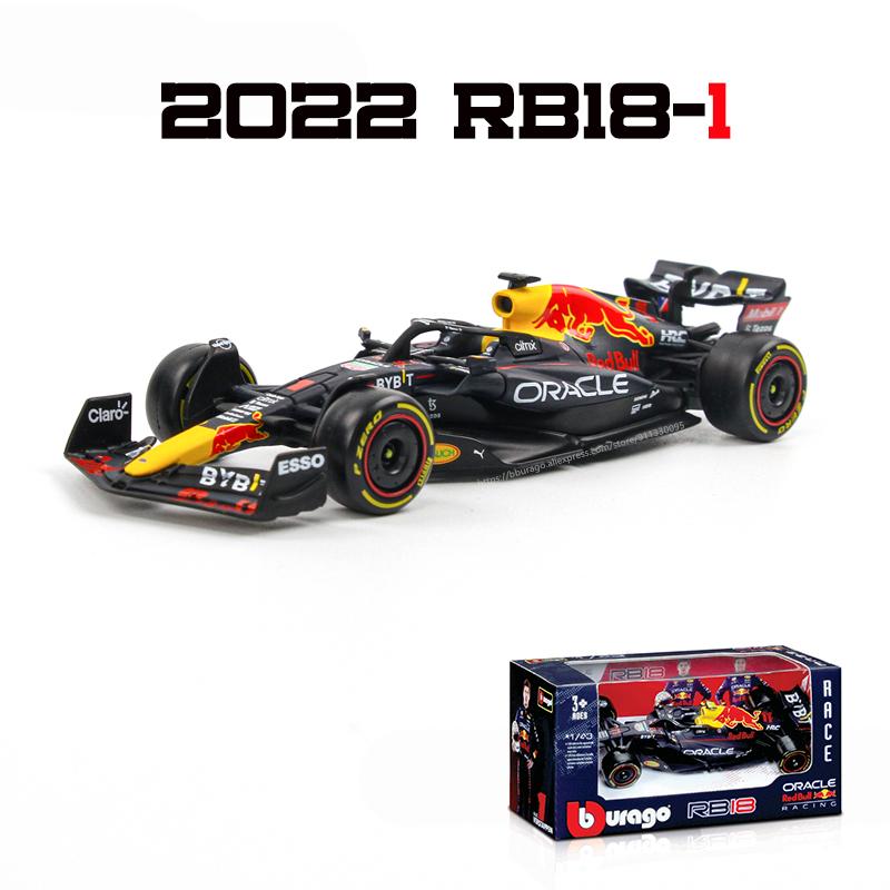Ббураго 1:43 Чемпион F1 Red Bull Racing Rb19 №1 Ферстаппен №11 Перес Особая покраска Формула-1 Сплав Супер Игрушечная Модель Автомобиля