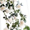 180cm Artificial Rose Flower Ivy Vine String Home Wedding Hanging Decoration Christmas Ornament