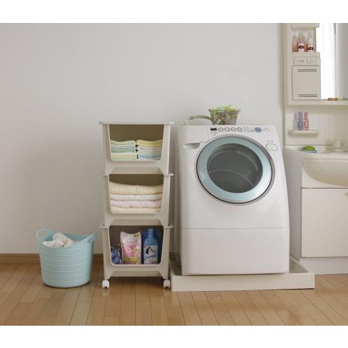 IRIS OHYAMA Stack Basket, Off-White, SB-003