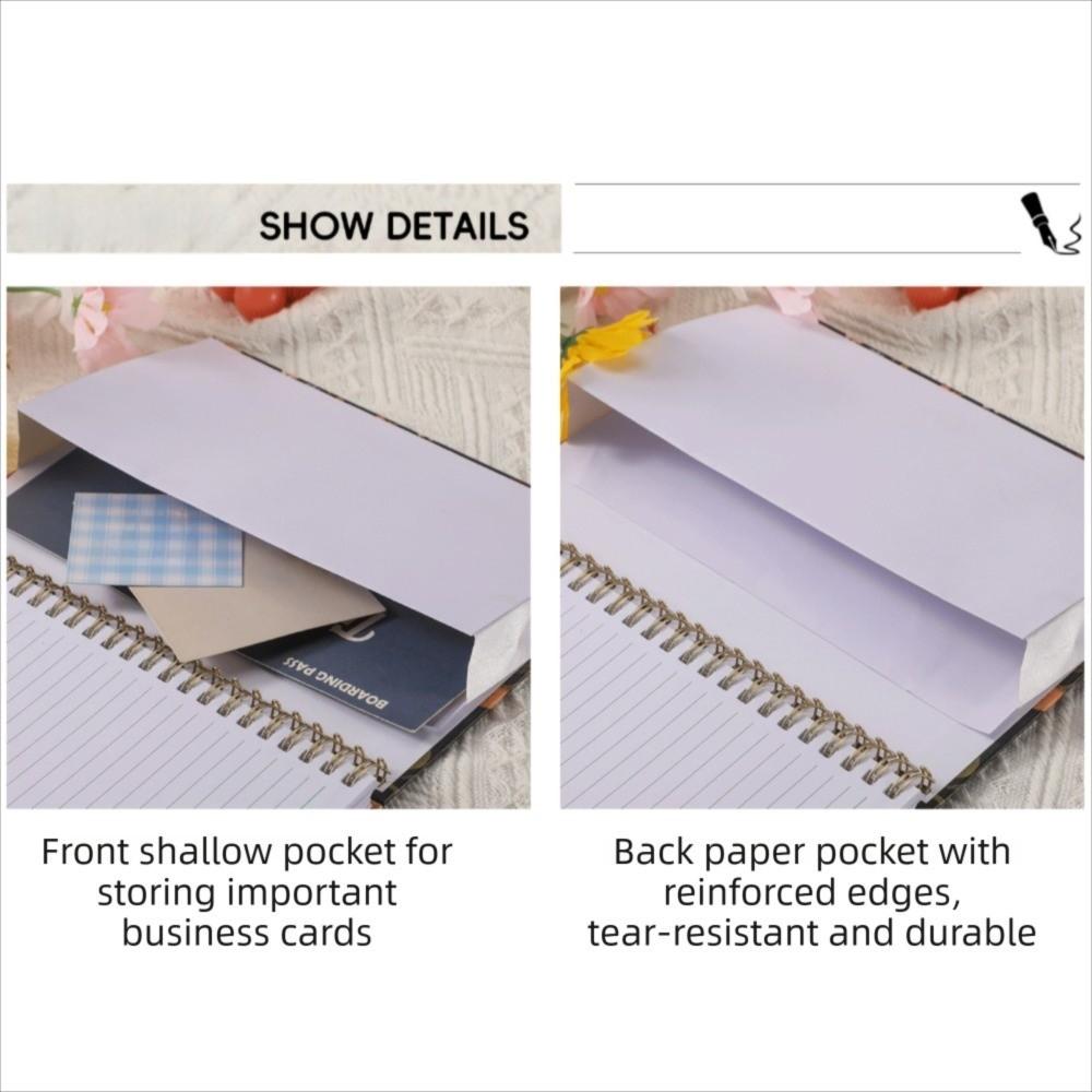 Органайзер-спираль 2026 с календарными заметками Портативный ежедневник Ежедневное расписание