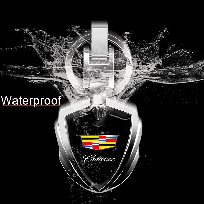 1pcs Car Accessories 3D Metal Keychain Shield Shape Keychain for Cadillac ATS BLS CT4 CT6 CTS ESCALADE STS XLR XT4 XT5 XTS SLS