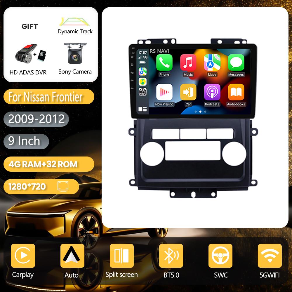 Autoradio Android 16 Carplay Auto pour Nissan Frontier Xterra 2 N50 2008 - 2015, unité centrale stéréo, DVD, BT, vidéo, DSP, WIFI+4G