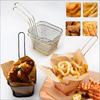 Корзина для картофеля фри Портативная из нержавеющей стали Мини-корзина для жарки чипсов Дуршлаг Фритюрница Кухонная корзина для приготовления пищи Аксессуары