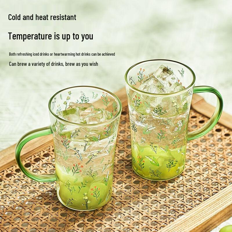 Xinmeiya Fresh Style High Borosilicate Glass Water Cup