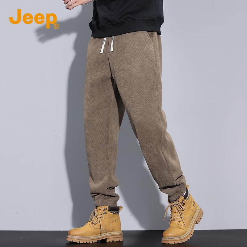 Jeep Мужские вельветовые зауженные спортивные штаны