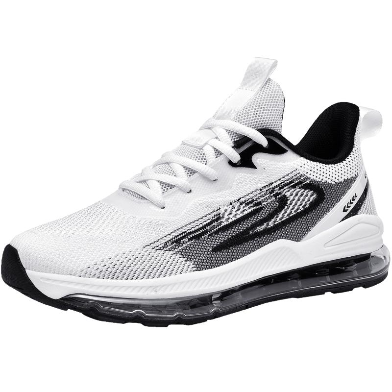 Мужская обувь Лето Новый стиль Сетка с плетением муха Спортивная Мягкая подошва Воздушная подушка Молодежная для бега