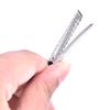 50Pcs Metal Alligator Hair Clips Bow Teethed Barrette Crocodile Clamp Diy Clip