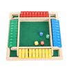 Игра "Shut The Box" Деревянная доска и 8 кубиков Настольная математическая игра для 2-4 игроков Семейные путешествия и встречи