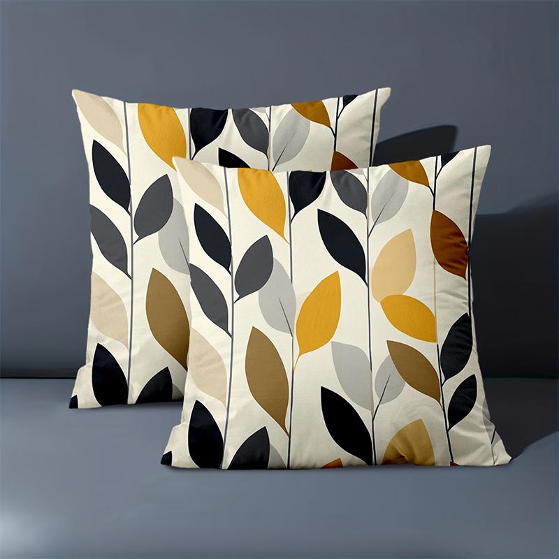 1 Pieces Modern Leaf Pattern Throw Pillow Cushions Set Polyester pillowcase, sofa decorative cushion cov Headboard Pillow