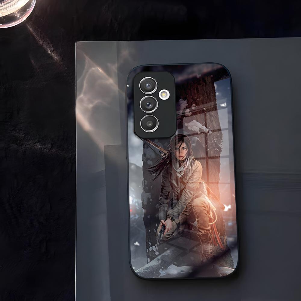 Чехол для телефона Tomb Raider Стекло Для Samsung Galaxy S23 S24 S25 S21 S22 S20 Ultra Fe Plus A34 A54 A24 A52 A16 A53 M54 Обложка