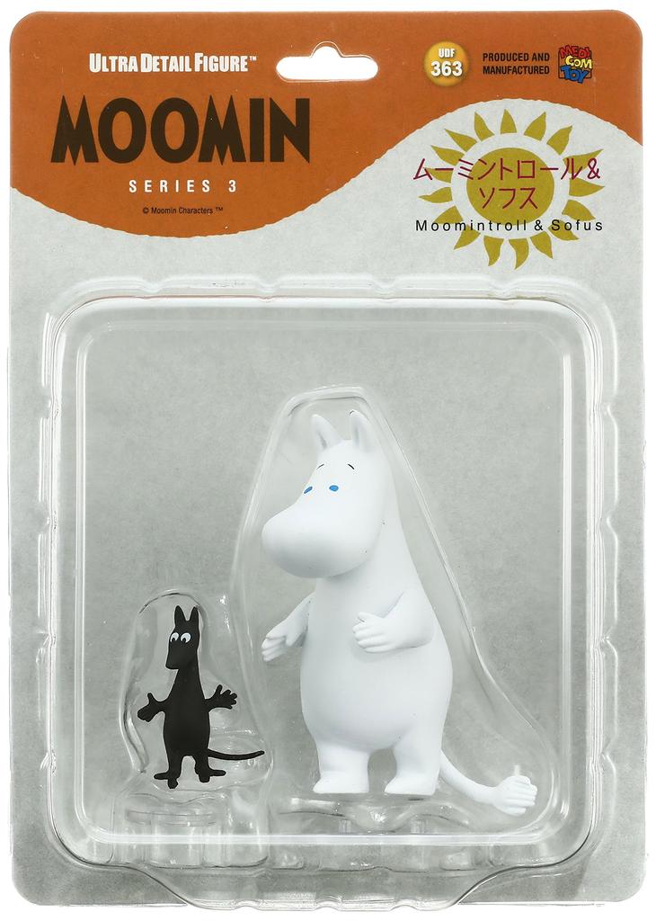 Medicom Toy UDF MOOMIN Серия 3 Муми-тролль и Софус Немасштабная ПВХ Раскрашенная Полная Фигурка