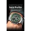 POEDAGAR Top LED Man Clock Waterproof Electronic Luxury Men's Watches Dual Time Display Digital Stainless Steel Quartz Watch