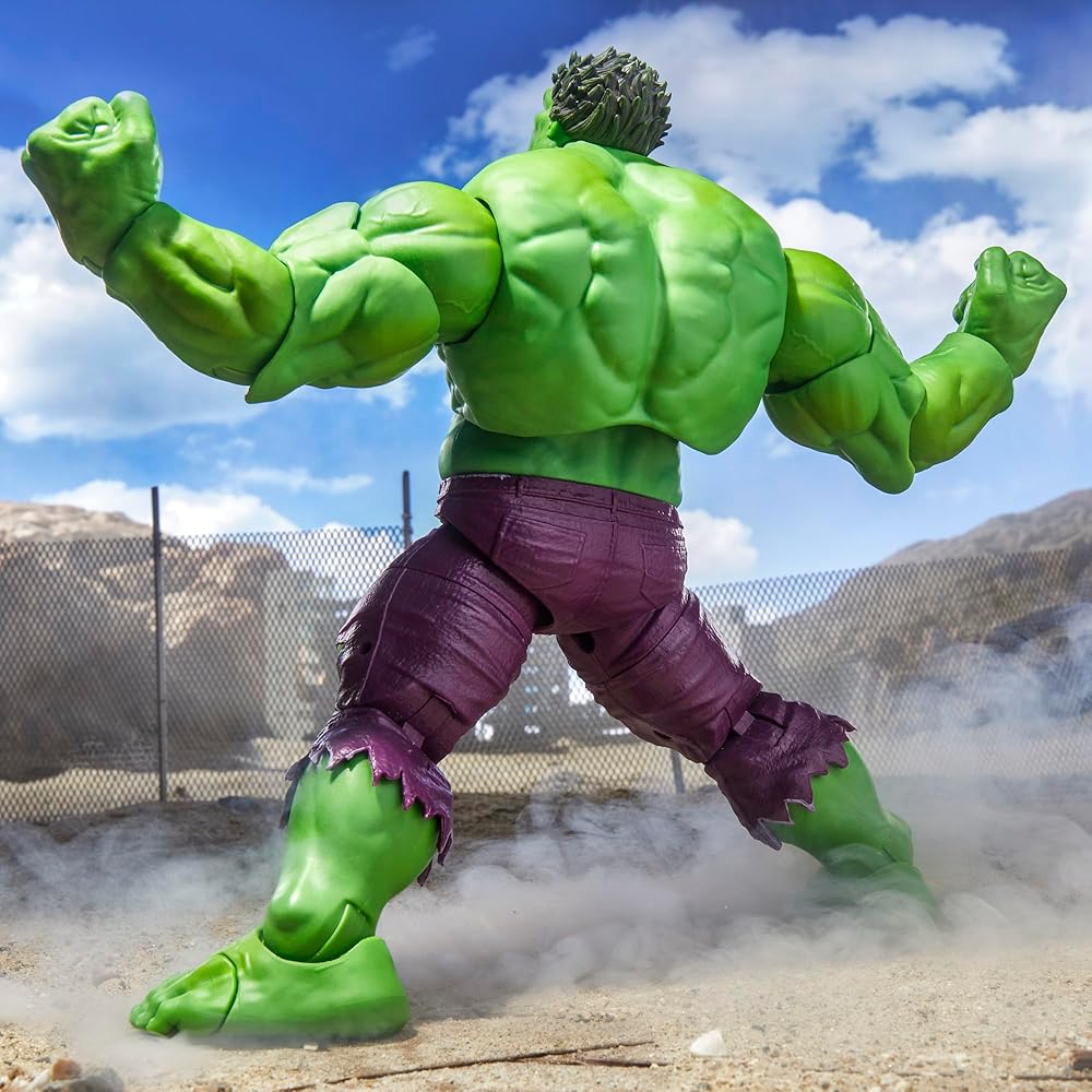 Hasbro Marvel Legends Серия Maximum Фигурка Халка 21,5 см с Аксессуарами и Подвижными Суставами